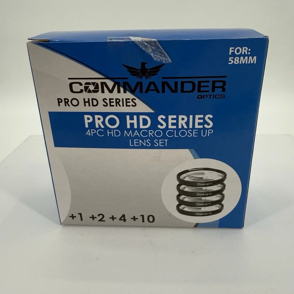Commander Optics Pro HD Series 4PC HD Macro Close Up Lens Set B720‎